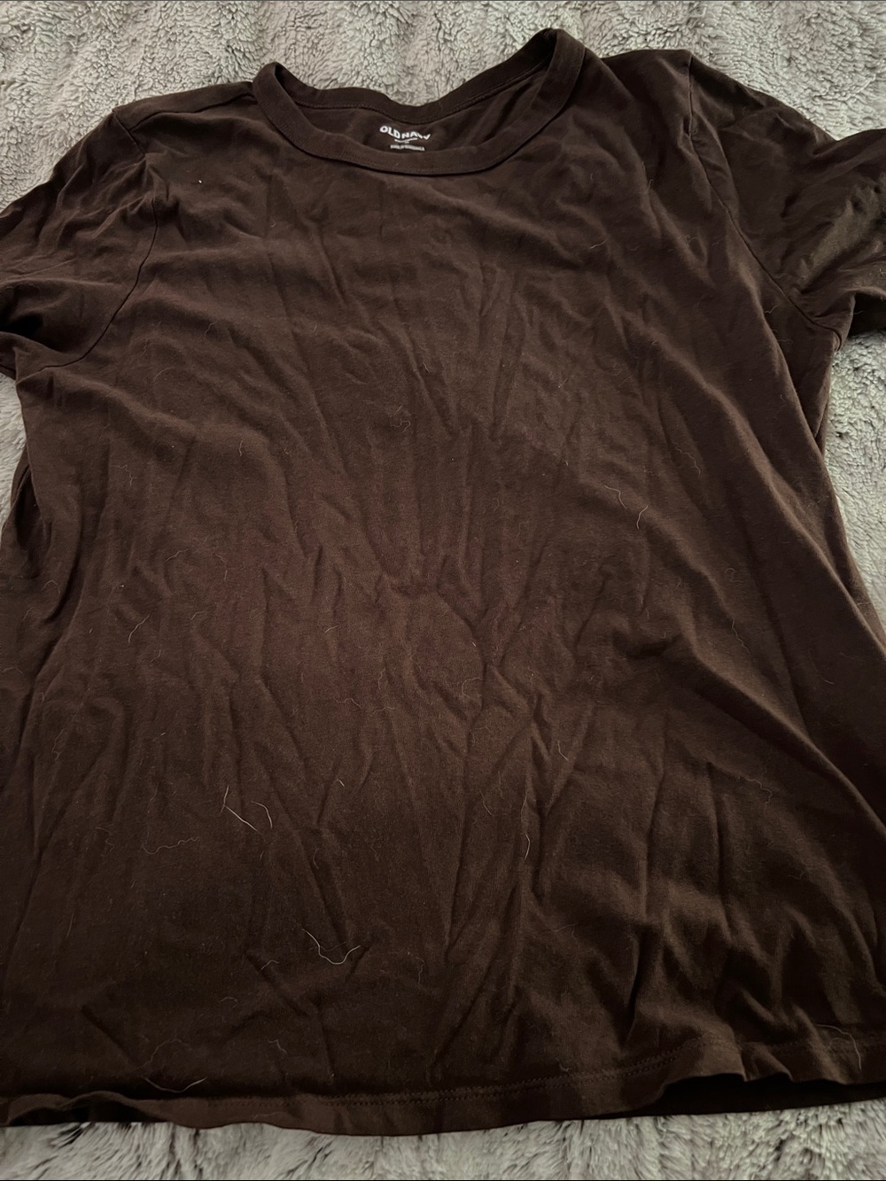 5/$10 item Old Navy Brown Crew Neck Short Sleeve Tee